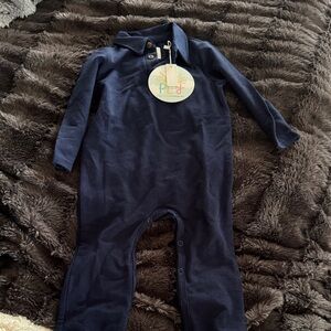 Little Sleepies Midnight Blue Kids Footie